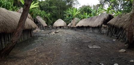 pemukiman orang Balim/Suku Hubula, Kab.Jayawijaya (dokpri)