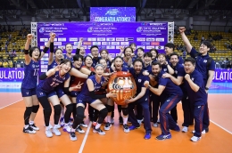 Jadi juara di kualifikasi continental, tim putri Korea Selatan berhak mewakili Asia di Olimpiade | Sumber: volleyball.coqt.2020.fivb.com