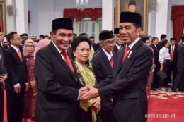 Presiden RI Jokowi saat melantik Dewas KPK | Dokumen Setkab.go.id/IDN Times.com