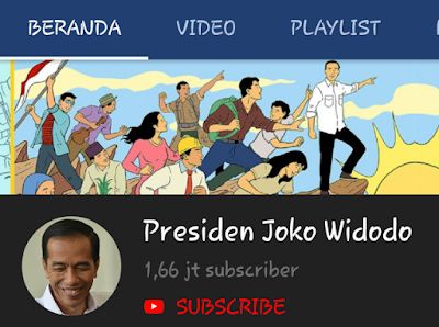 Channel YT Presiden Joko Widodo