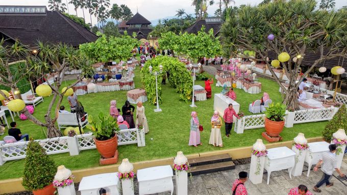 Ilustrasi tempat pernikahan yang instagramable yang identik dengan outdoor. Sumber gambar: Tigawarnacatering.com