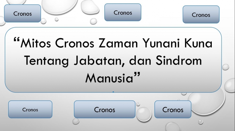 Mitos Cronos  Yunani Kuna Tentang Jabatan, dan Sindrom Manusia