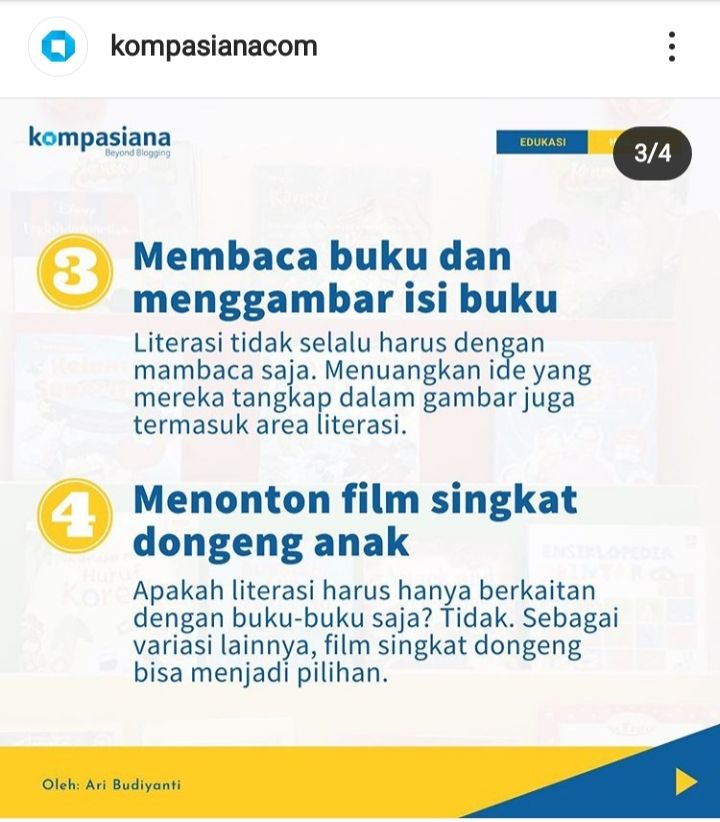 Tangkapan layar dari Instagram Kompasiana. Dokumen pribadi