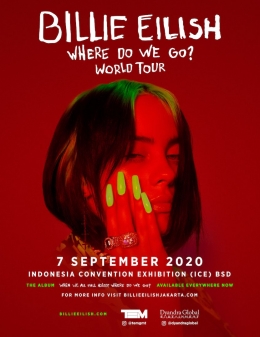 Poster Konser Billie Eilish Di Indonesia September 2020