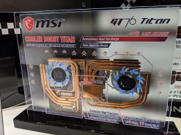 Heat spreader MSI GT76 memiliki lebih banyak area permukaan dan kipas tambahan | msi.com