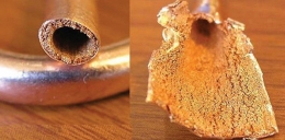 Penampang heat pipe logam yang disinter. | msi.com