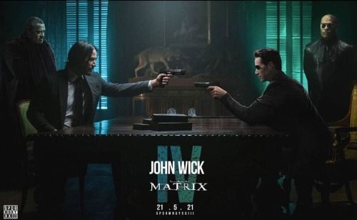 Apakah John Wick dan Neo Itu Berkaitan? (poster buatan fans sk8joe88.tumblr.com)