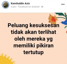 Hasil tangkapan layar Facebook.com/ Kamiluddin Aziz