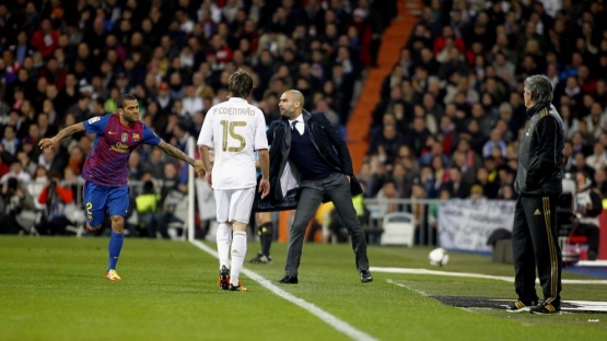 Suasana El Clasico di masa Guardiola dan Mourinho. | Sumber gambar: Marca.com