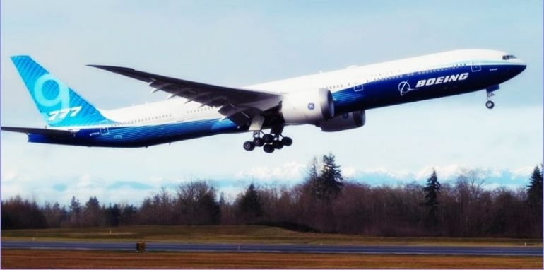 Boeing 777X sukses melakukan penerbangan perdana (doc.Sky News/ed.Wahyuni)