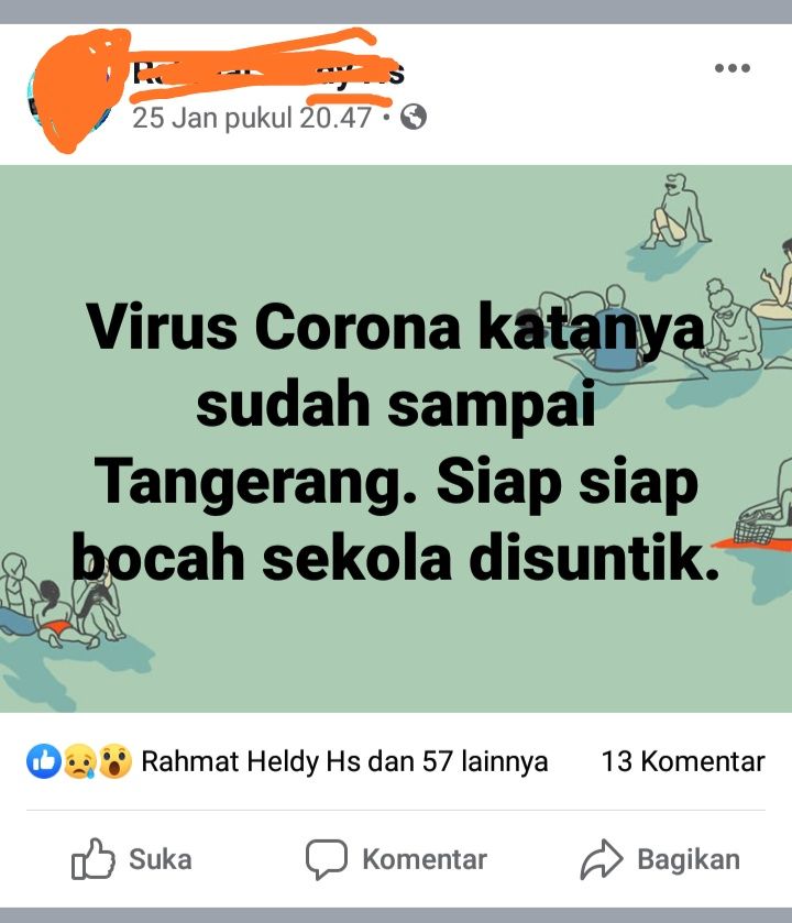 Screenshot Facebook (dokpri)