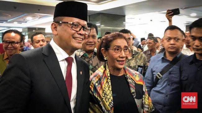 Edhy Prabowo dan Susi Pudjiastuti (CNN Indonesia)