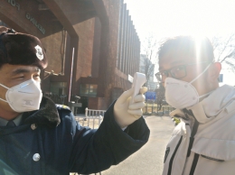 Pemeriksaan suhu tubuh di Beijing (dokumen pribadi)