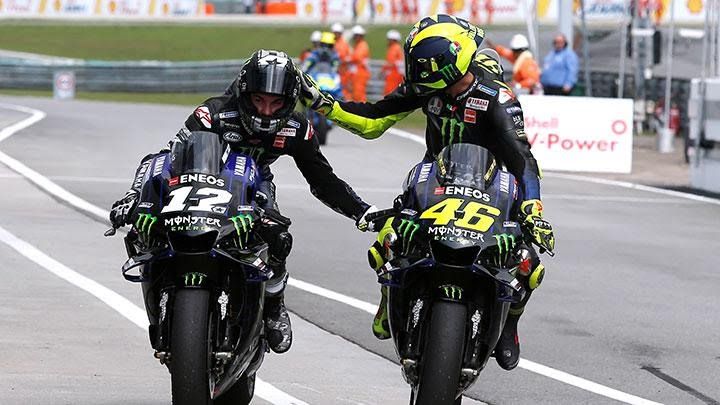 Vinales dan Rossi. | Sumber gambar: Tempo.co