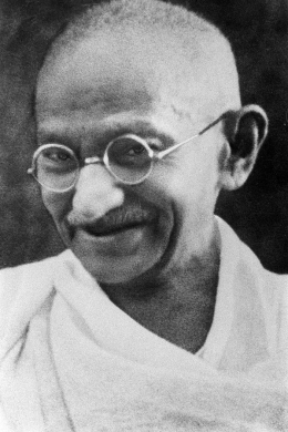 Potret Mahatma Ghandi (Sumber: flickr.com/photos/55638925@N00 via wikimedia.org)