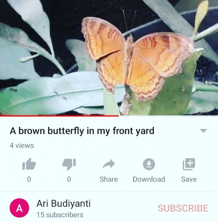 Tangkapan layar video youtube di chanel saya. Dokumen pribadi