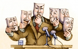 Ilustrasi Wajah Politik--vox.com