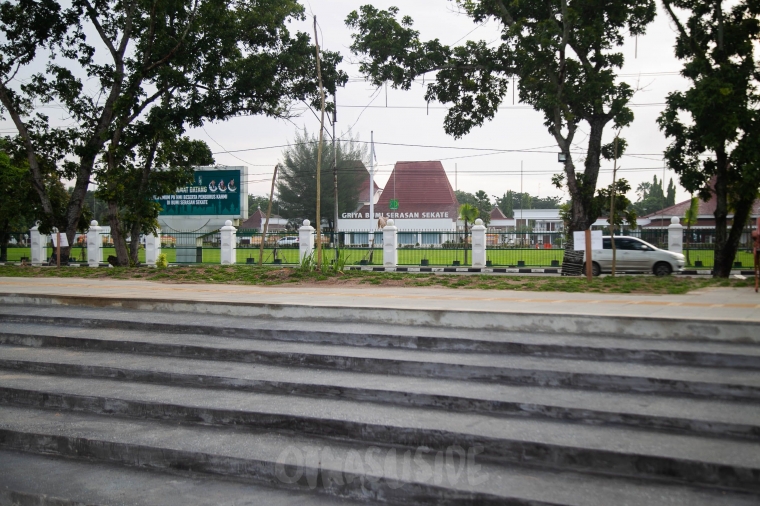 Taman Tepat di depan Rumah Dinas Bupati Muba I Foto: OtnasusidE