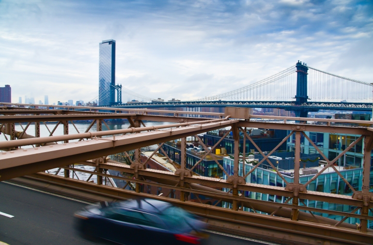 Pemandangan Manhattan Bridge dari Brooklyn Bridge | Dok. Pribadi
