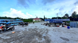 Suasana di Pelabuhan Onan Runggu, Samosir (Dokpri)