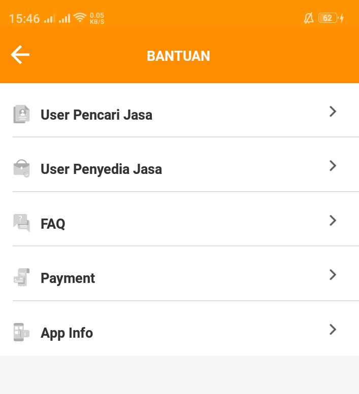 Pilih User Pencari Jasa jika ane pengguna aplikasi (dokpri)