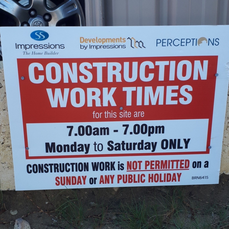 Ket. foto: di australia, hari Minggu adalah hari istirahat, tidak boleh ada tukang yang bekerja | dokumentasi pribadi