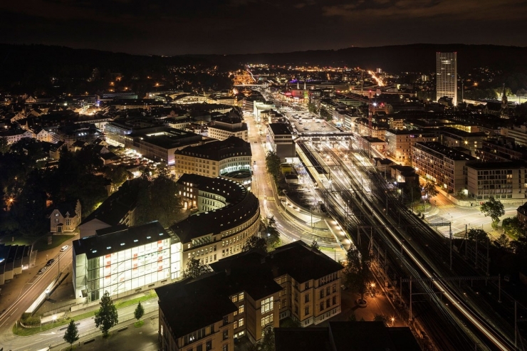 Ilustrasi kehidupan di Jerman pada malam hari (Sumber: stadtwerk.winterthur.ch)