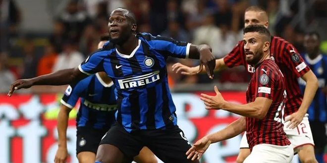 Lukaku sudah mencetak gol di laga derbi Milan di pertemuan pertama. Sumber gambar: Majalaholahraga.com