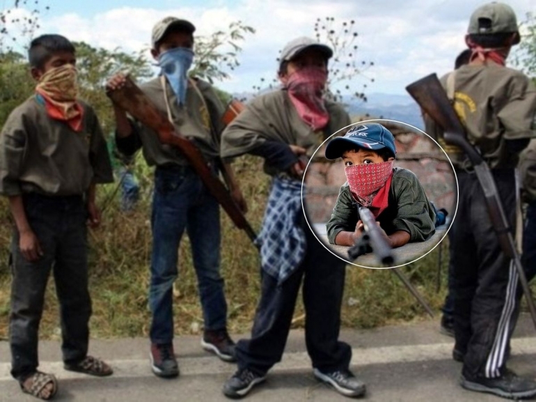 Tuntutan survival memaksa anak-anak Mexico ini menyandang senjata (doc.nairaland.com,PressReader/ed.Wahyuni)