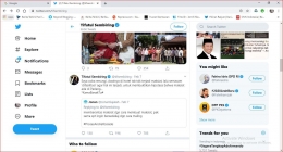 Screenshoot cuitan Tifatul Sembiring di Twitter