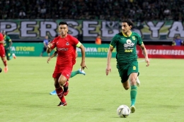 Laga persahabatan Persebaya vs Sabah FA yang dimenangkan oleh Si Bajul Ijo. Sumber gambar: Kompas.com