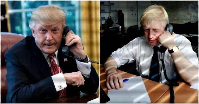 Kemesraan antara Donald Trump (kiri) dan Boris Johnson nampaknya sudah berlalu (doc.Metro/ed.Wahyuni)
