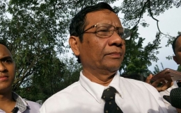 Menko Polhukam Mahfud MD di Istana Kepresidenan Bogor (KOMPAS.com/RAKHMAT NUR HAKIM)