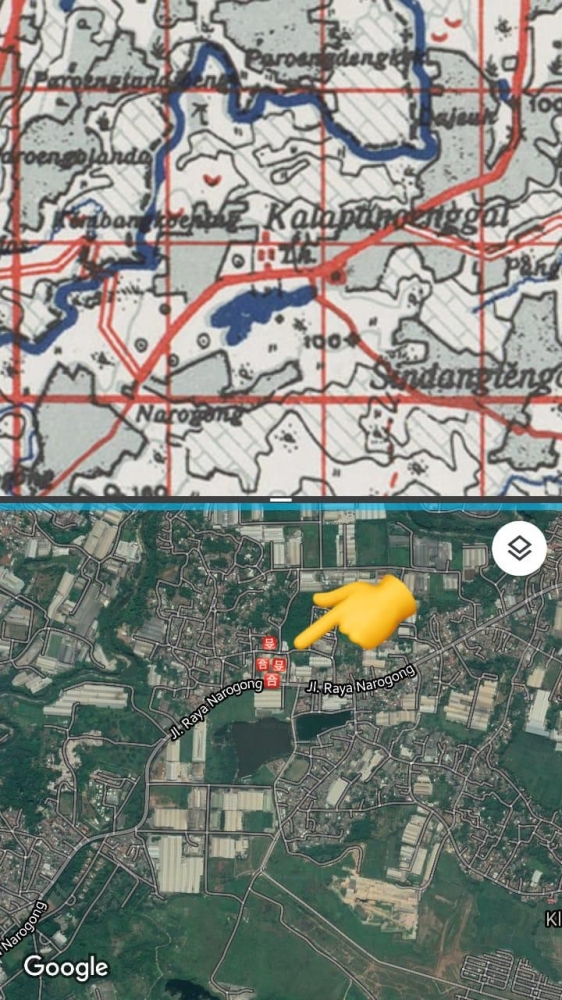 Komparasi peta lama vs google map