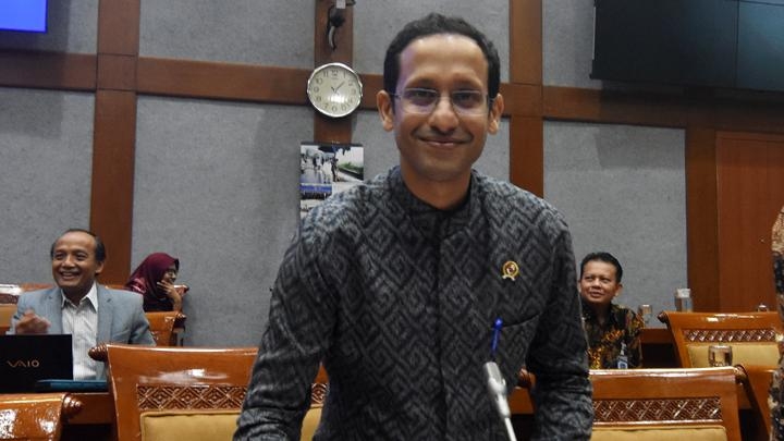 Mengutip Wakil Direktur Center for Strategic and International Studies Brian Harding, Nadiem Makarim membawa semangat anak muda dan kemampuannya di bidang kewirausahaan ke dalam kabinet Jokowi. ANTARA FOTO/Indrianto Eko Suwarso
