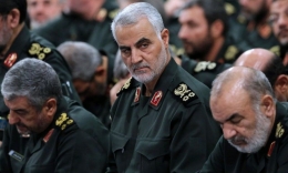 Komandan pasukan khusus Iran Mayor Jenderal Qassem Soleimani (AP)