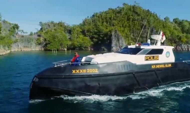Kapal patroli berbahan HDPE ciptaan PT Iqra Visindo Teknologi (dok: istimewa)