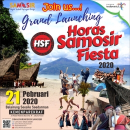 Flyer Launching Horas Samosir Fiesta 2020