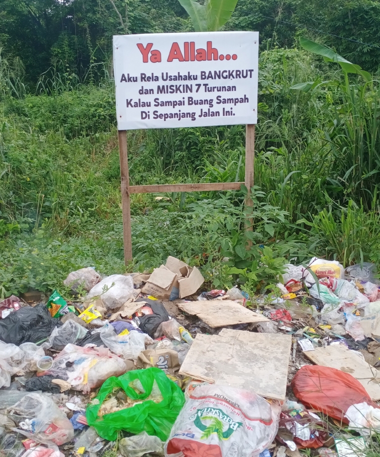 Ilustrasi: Fakta kejenuhan masyarakat Dalam menyaksikan pengelolaan sampah yang tidak terkelola dengan baik. Sumber: Dokpri