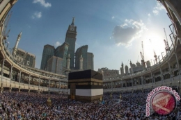 Masjidil Haram ketika puncak haji. Penuh. Foto | Antara