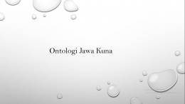 Ontologi Jawa Kuna | Dokpri