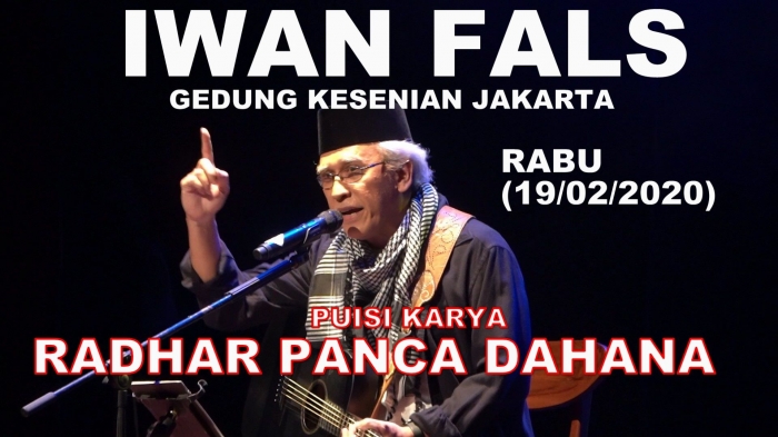 Iwan Fals nyanyikan puisi Radhar Panca Dahana. Kolaborasi kreatif keren. Foto: isson khairul