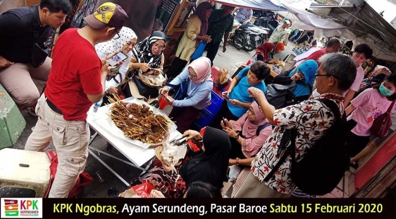 Kpk ngobras ayam serundeng. Foto Bozzmad 