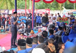 Wakil Ketua Umum Partai Demokrat melakukan sosialisasi Pileg di Pantai Barat Aceh, Maret 2019. 