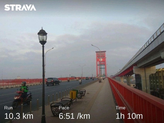 10 kilometer Pertama di Jembatan Ampera | Dok. Pribadi