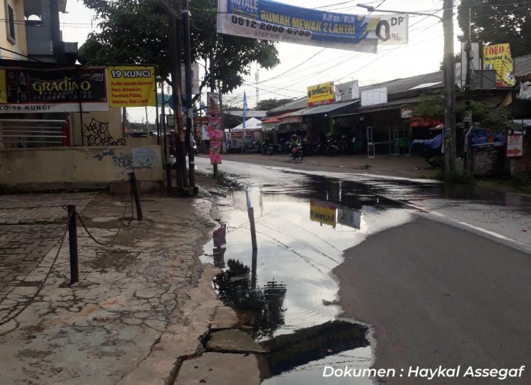 Overload drainase, Jalan Merpati Raya