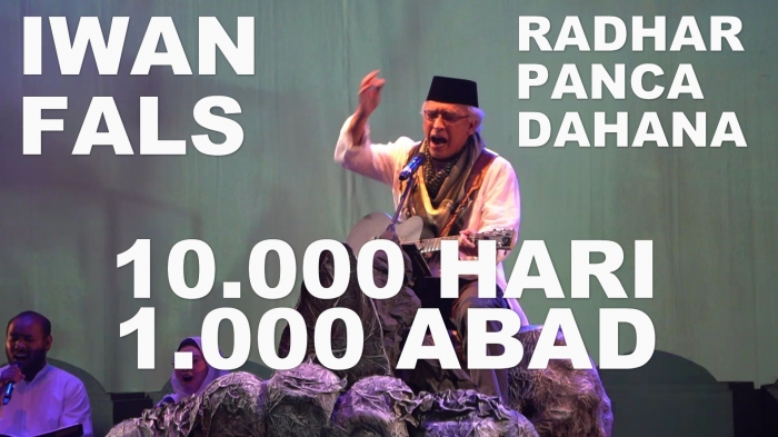 Nyanyian Kemanusiaan Iwan Fals, dari puisi karya Radhar Panca Dahana. Foto: isson khairul