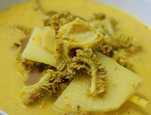 Olahan rebung---gulai rebung. Gambar: farlys.com