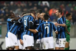 Inter Milan menang 2-0 di leg pertama di Bulgaria. | Republika.co.id