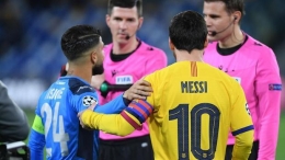 Pertemuan Insigne dan Messi akan berlanjut ke Camp Nou. | Detik.com
